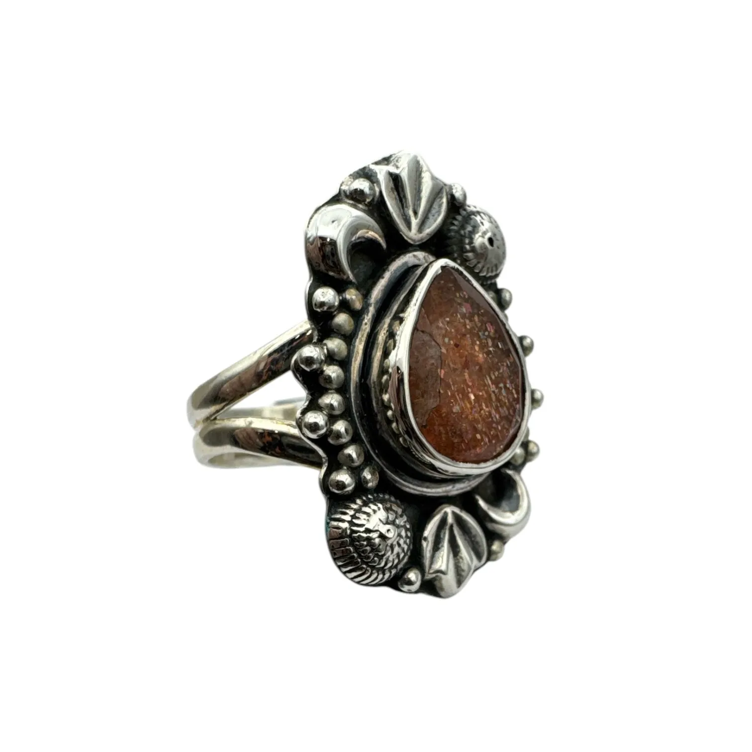 Sunstone Solid 925 Sterling Silver Ring