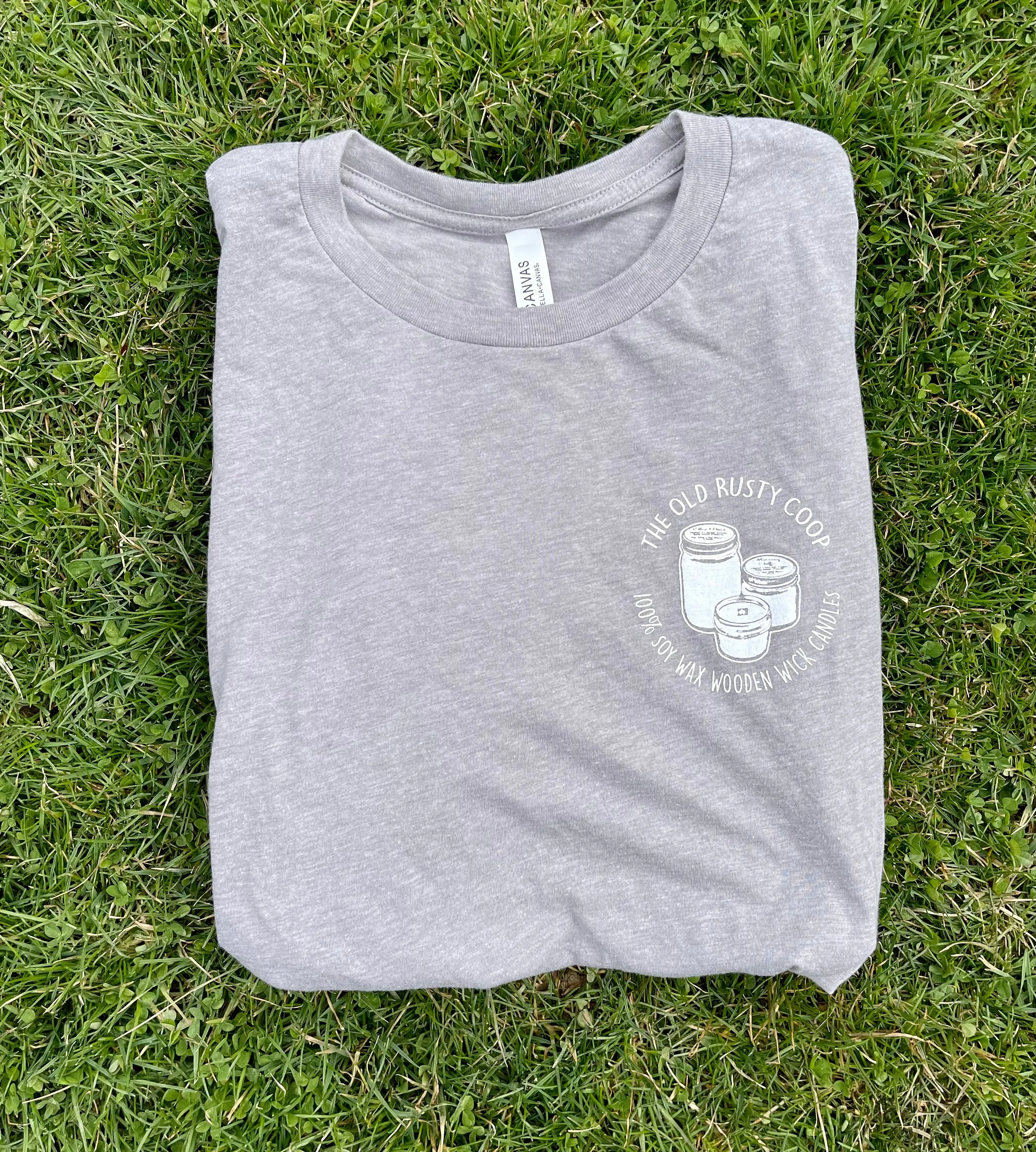 Super Soft Light Gray Short Sleeve The Old Rusty Coop T-shirt
