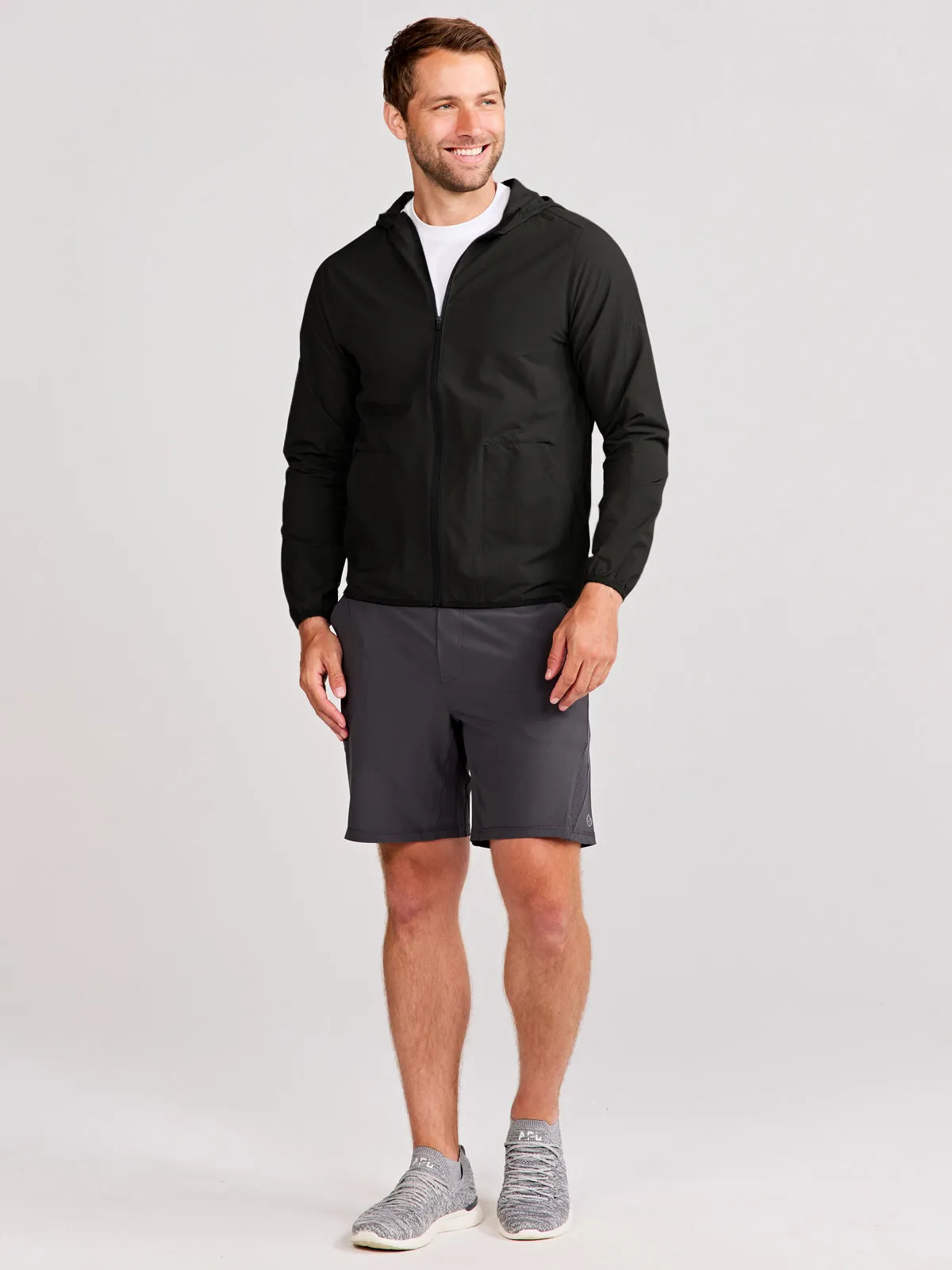 Swift Lightweight Hooded Windbreaker Jacket