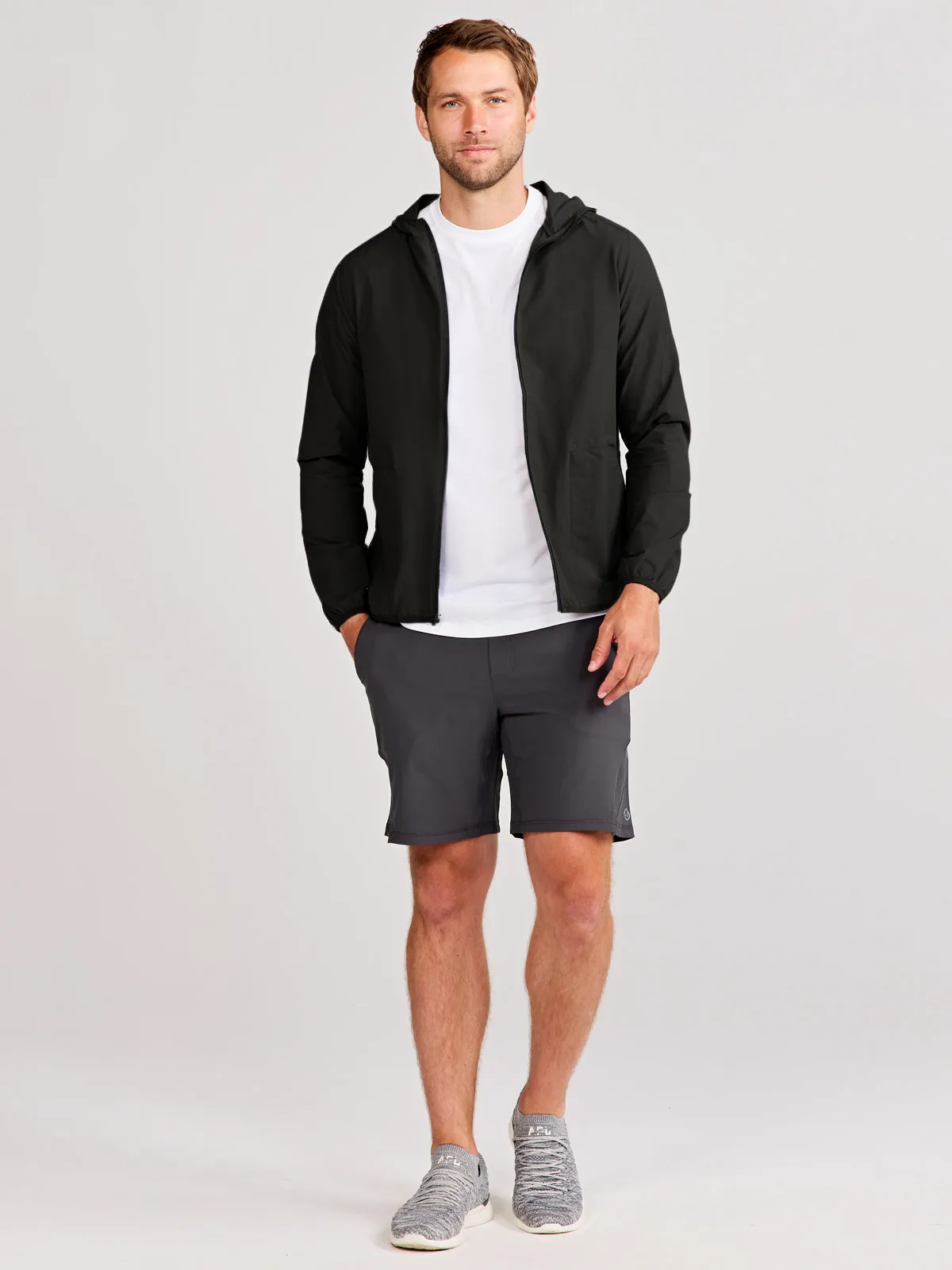 Swift Lightweight Hooded Windbreaker Jacket