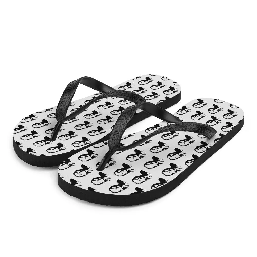 Swift Pattern Black - Inspired By Taylor Swift - Sustainably Made Flip-Flops