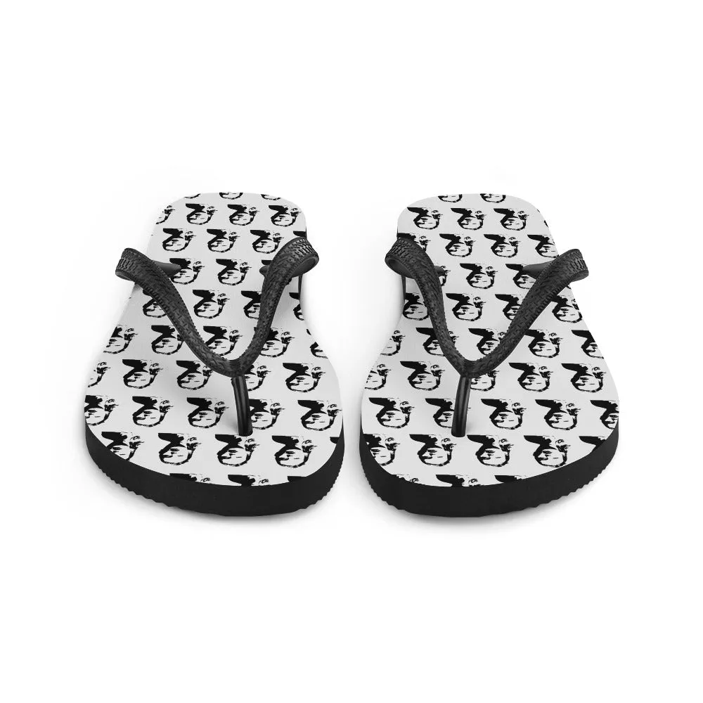 Swift Pattern Black - Inspired By Taylor Swift - Sustainably Made Flip-Flops