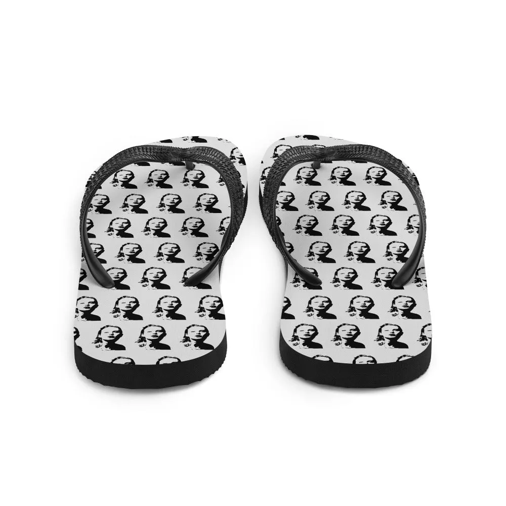 Swift Pattern Black - Inspired By Taylor Swift - Sustainably Made Flip-Flops
