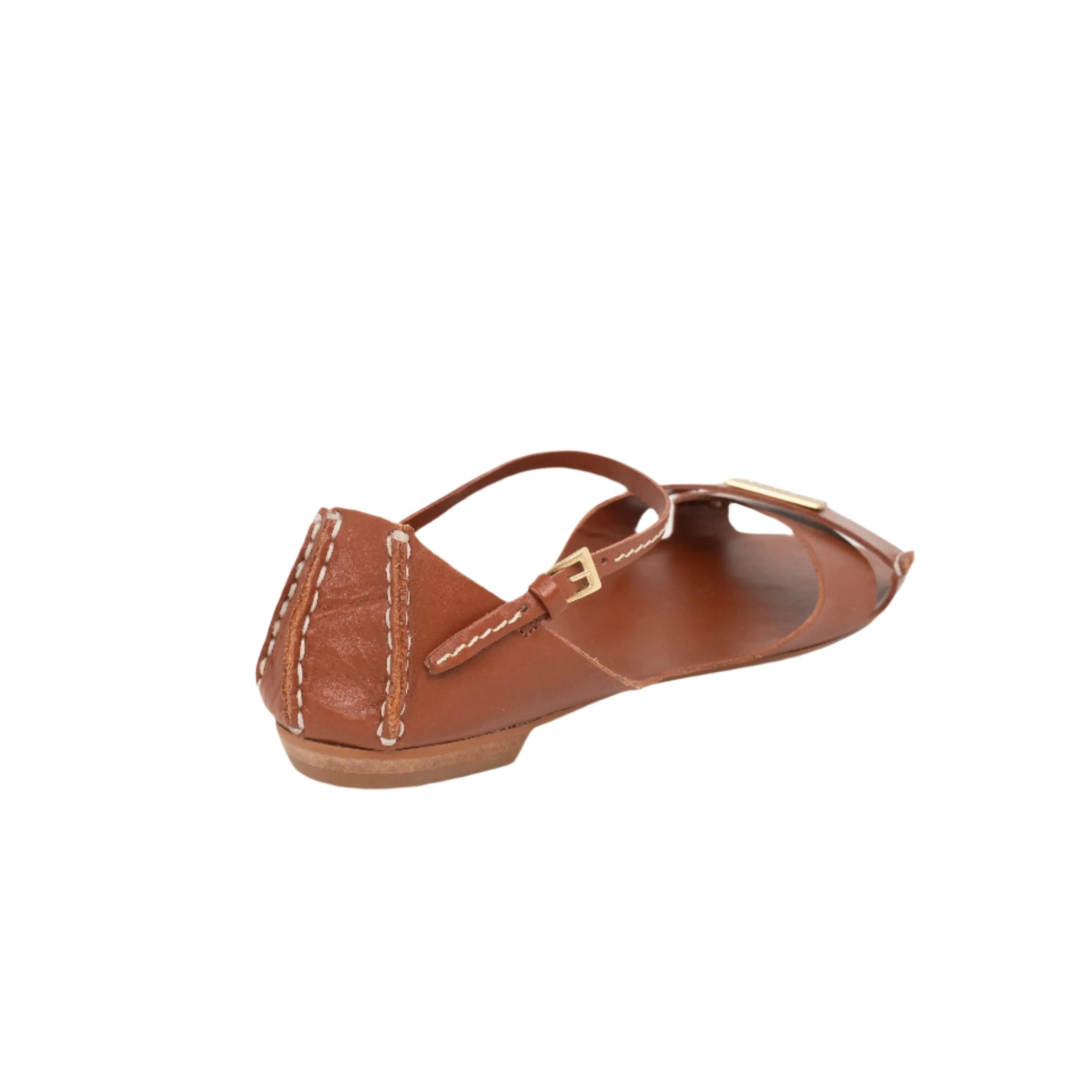 Tajali Leather Sandals - Tan