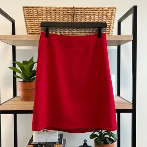 Talbots Wool Red Timeless A-line Skirt, 2