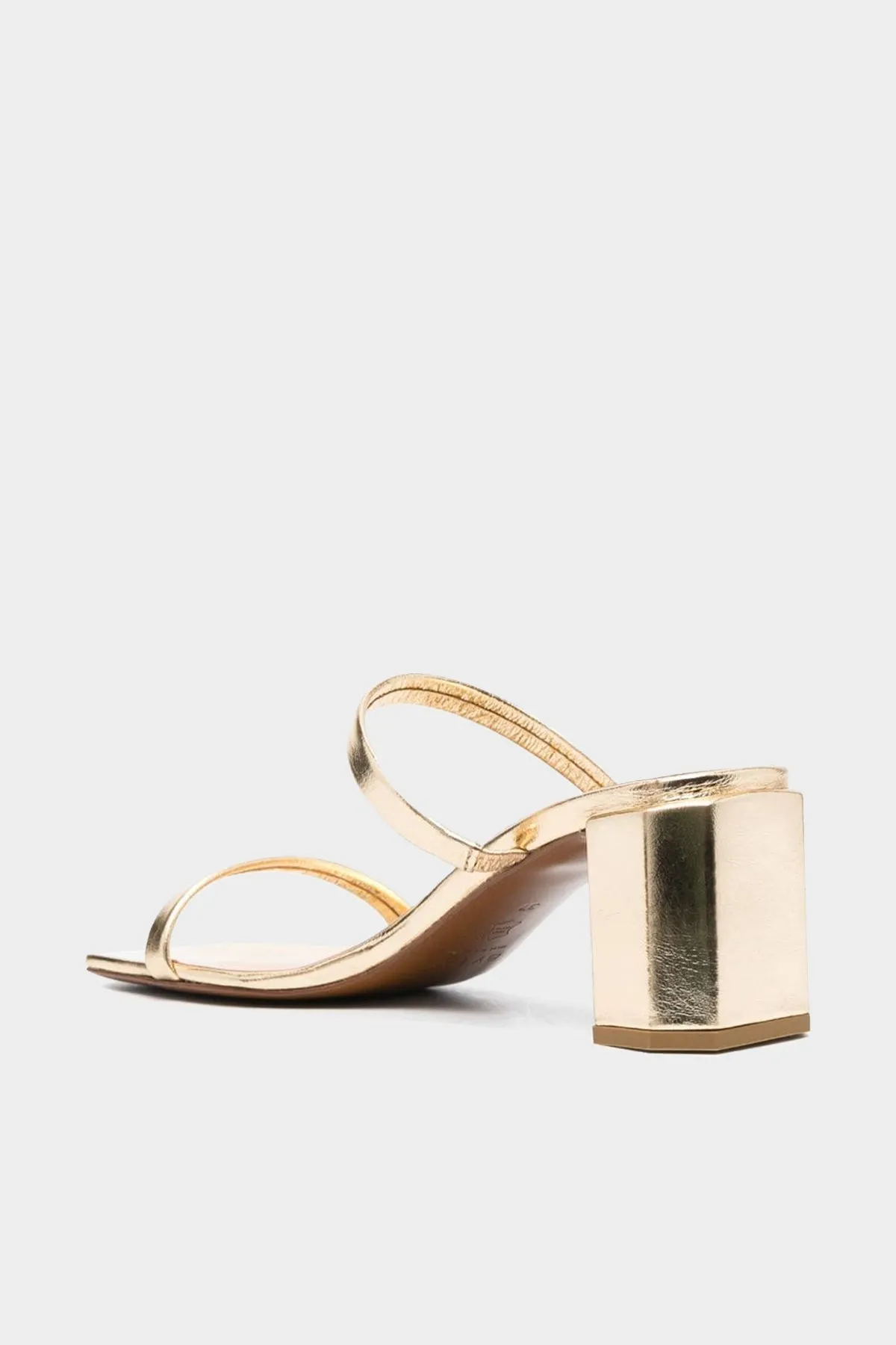 Tanya Parchment Metallic Leather