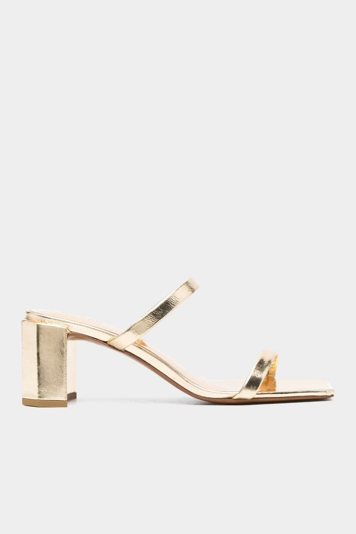 Tanya Parchment Metallic Leather