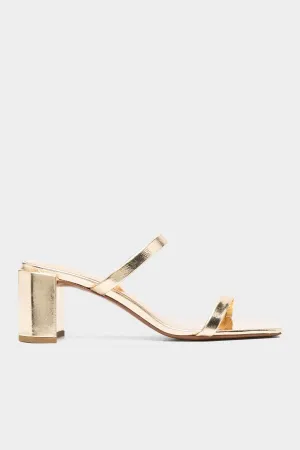 Tanya Parchment Metallic Leather