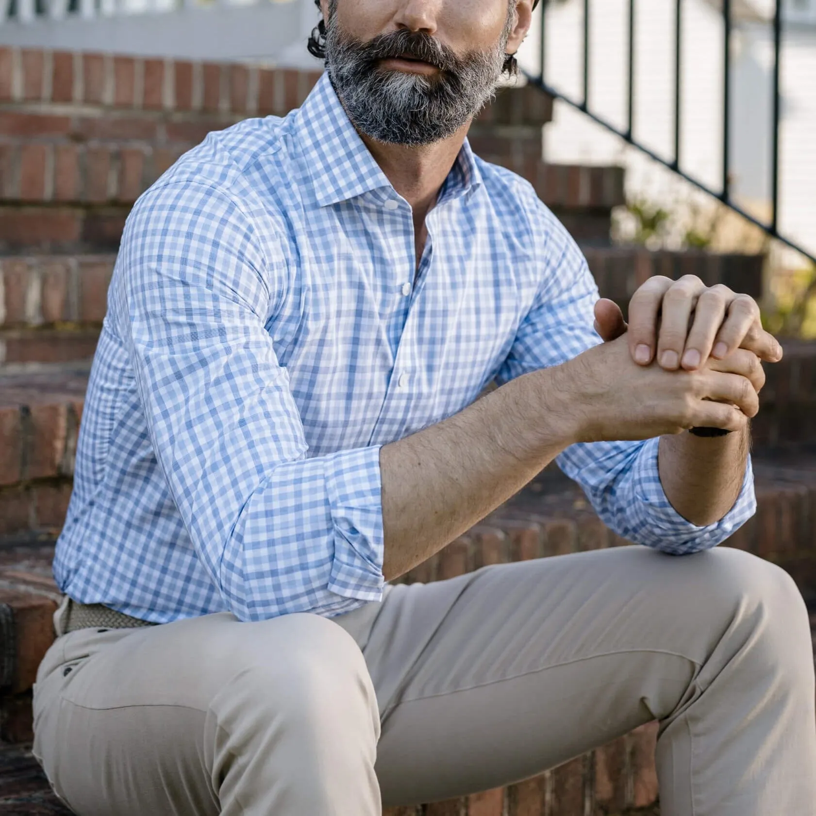 The Blue Rollins Plaid Custom Shirt