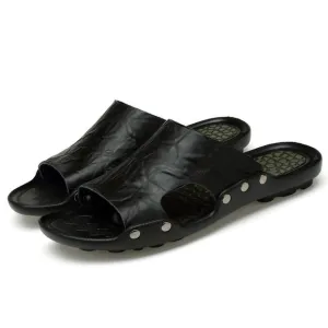The hot british genuine cow leather sandals