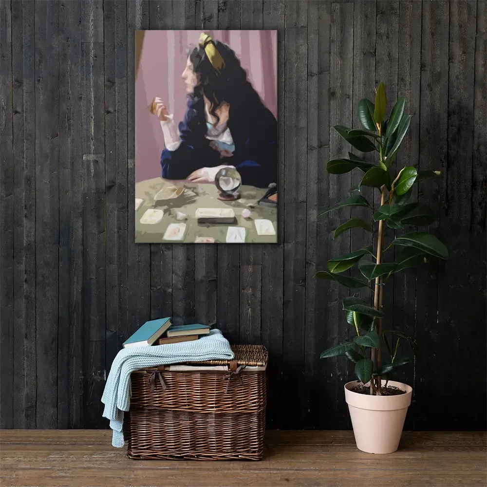 The Mystic's Gaze – Gypsy Tarot Reader Canvas Print