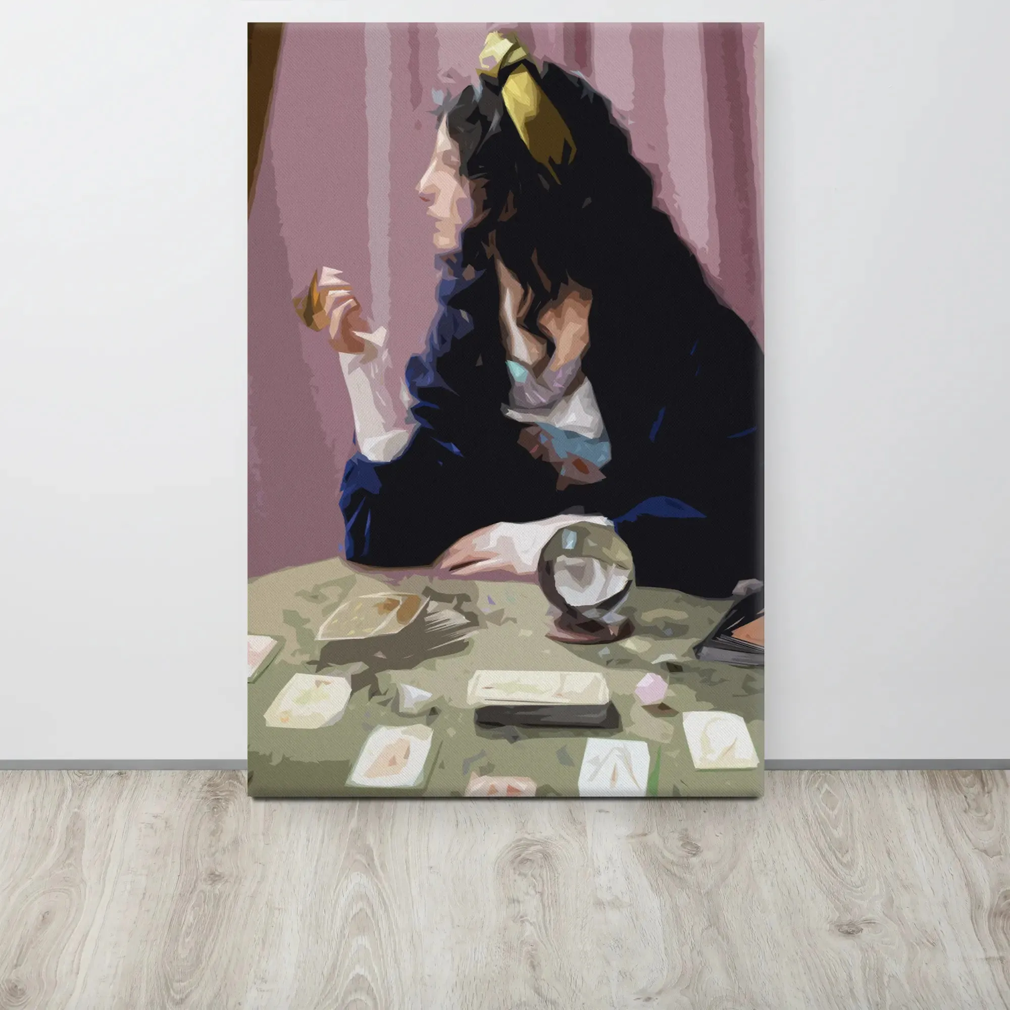 The Mystic's Gaze – Gypsy Tarot Reader Canvas Print
