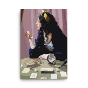 The Mystic's Gaze – Gypsy Tarot Reader Canvas Print