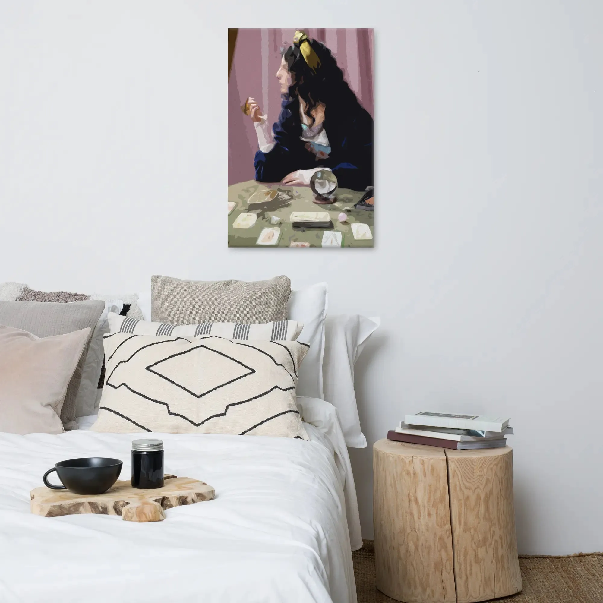 The Mystic's Gaze – Gypsy Tarot Reader Canvas Print