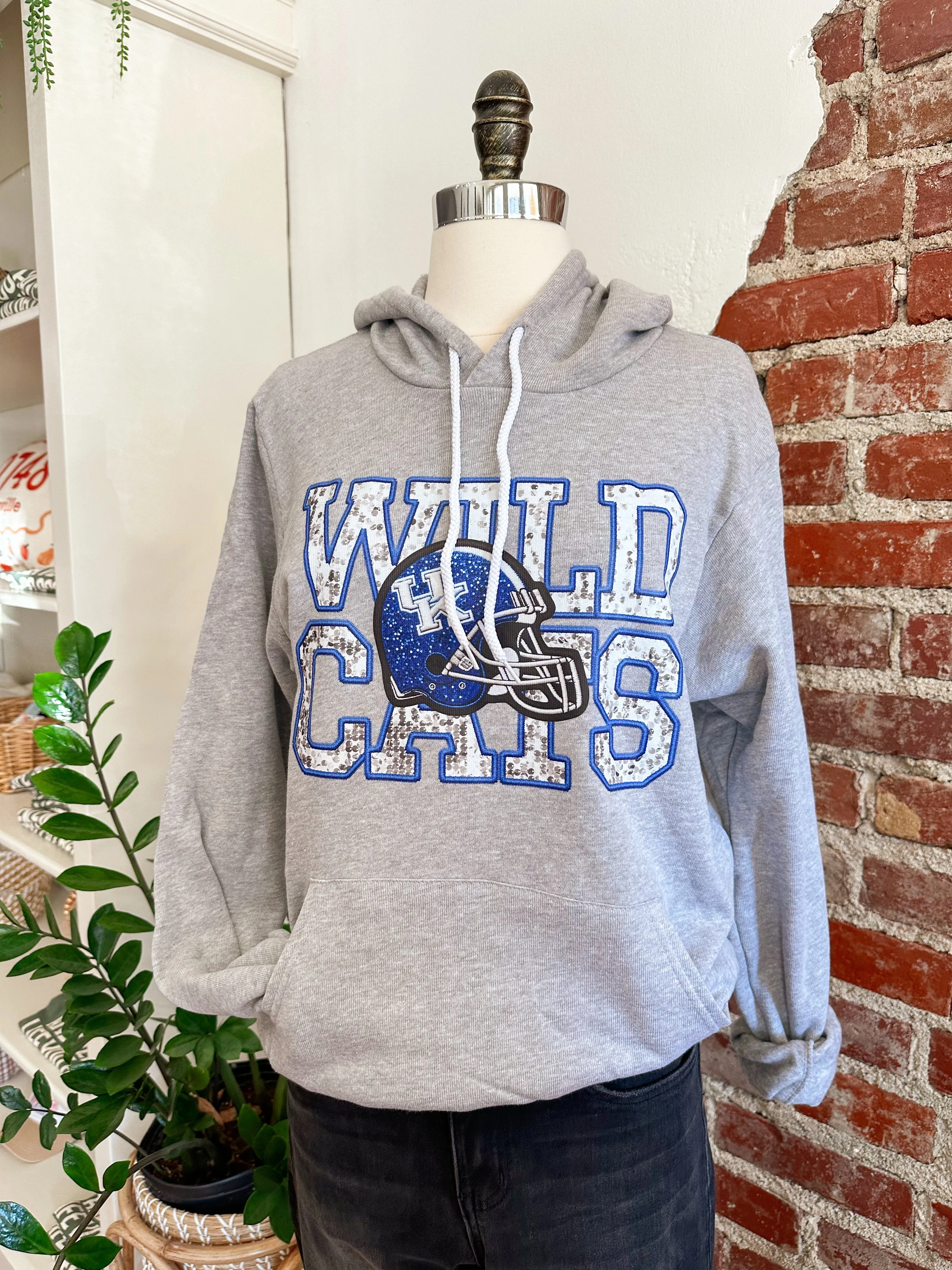 Throw Back Kentucky Football Vintage Style Hoodie