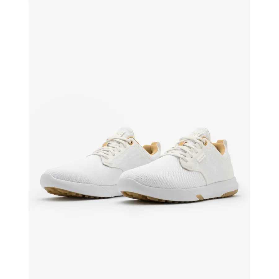 Travis Mathew The Daily Pro Hybrid Golf Shoe - White/Gum
