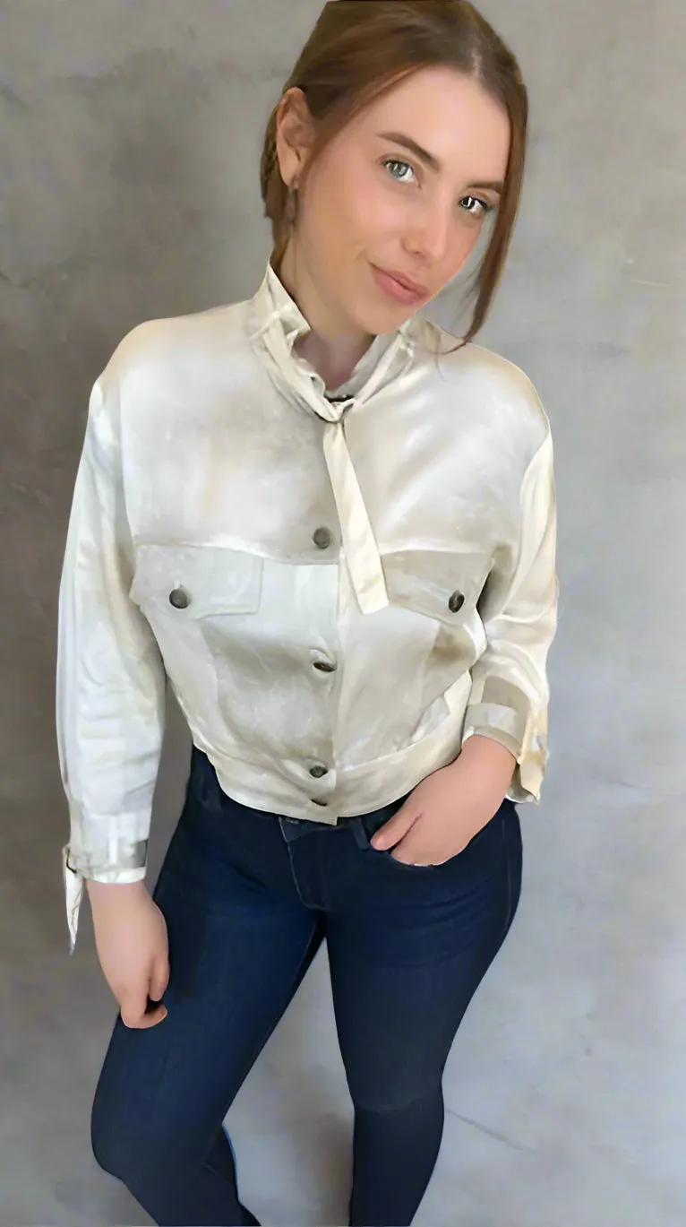 Tricot Chic Woven Jacket