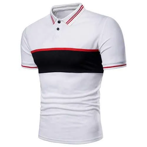 Turndown CollarShort Sleeve Business Golf Shirt