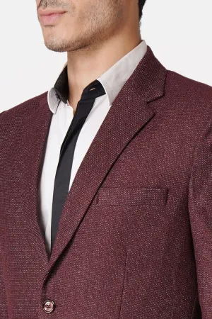 Tweed Maroon Blazer