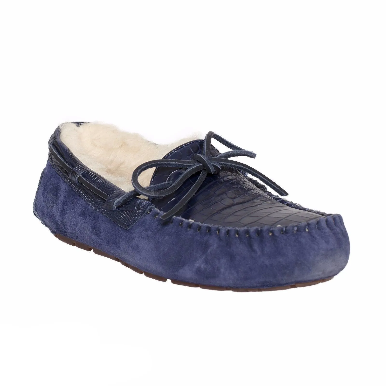 UGG Dakota Croco Navy Slippers