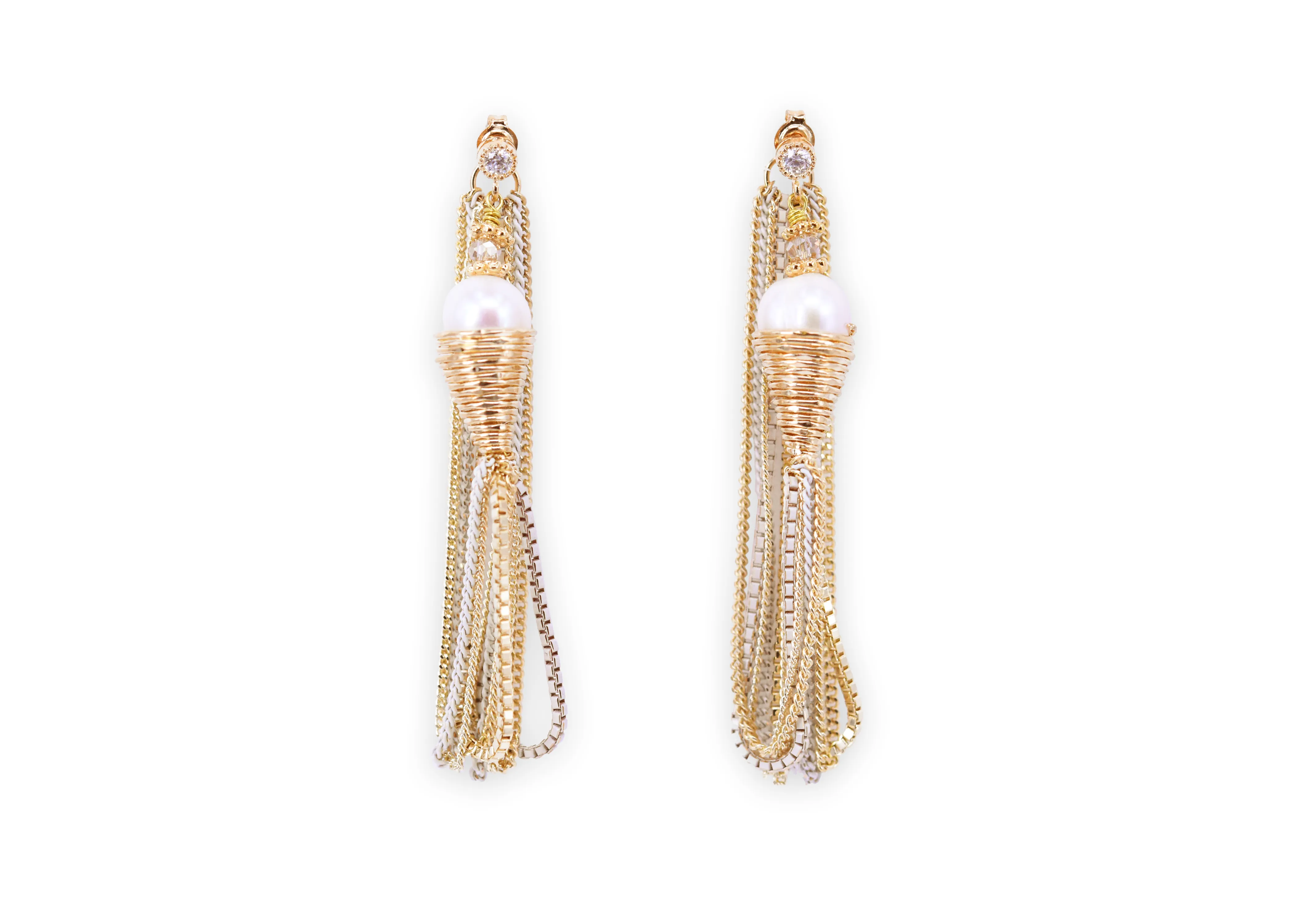 Ultra deluxe golden tassel drops