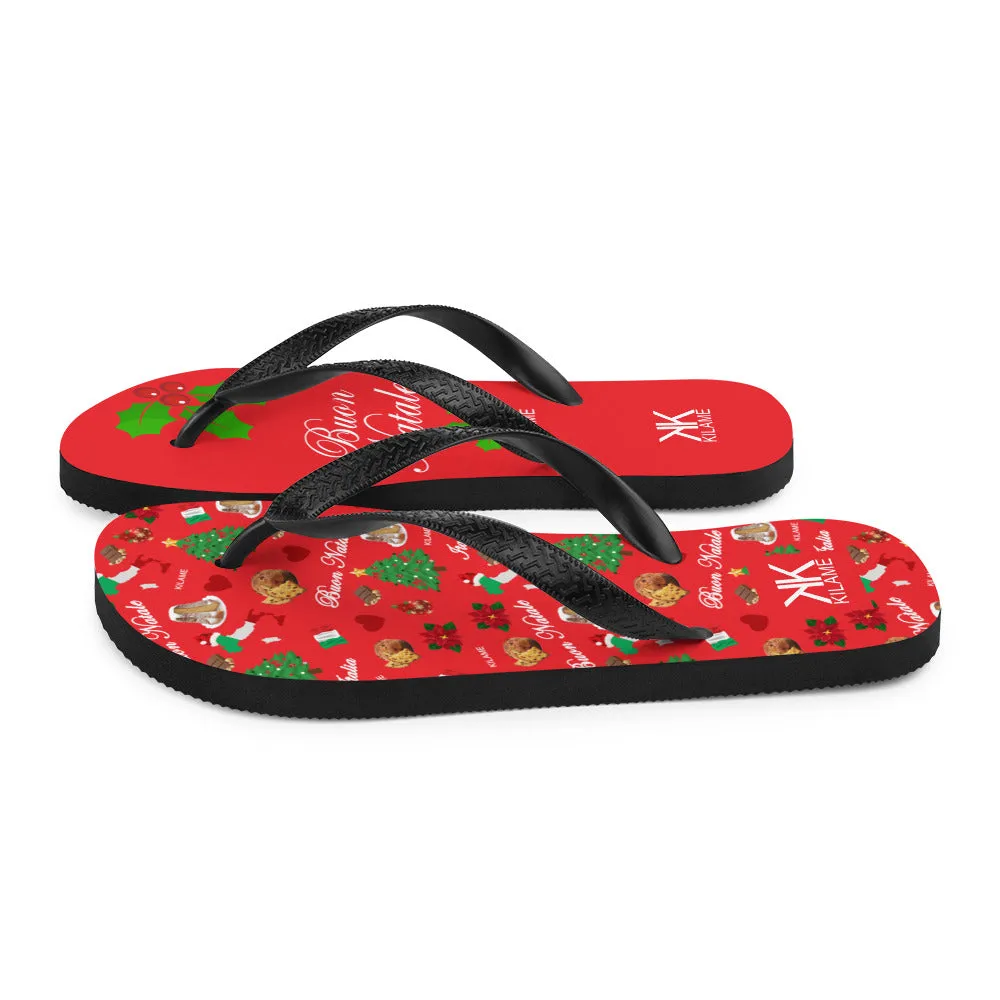 Unisex Flip-Flops 'Buon Natale'
