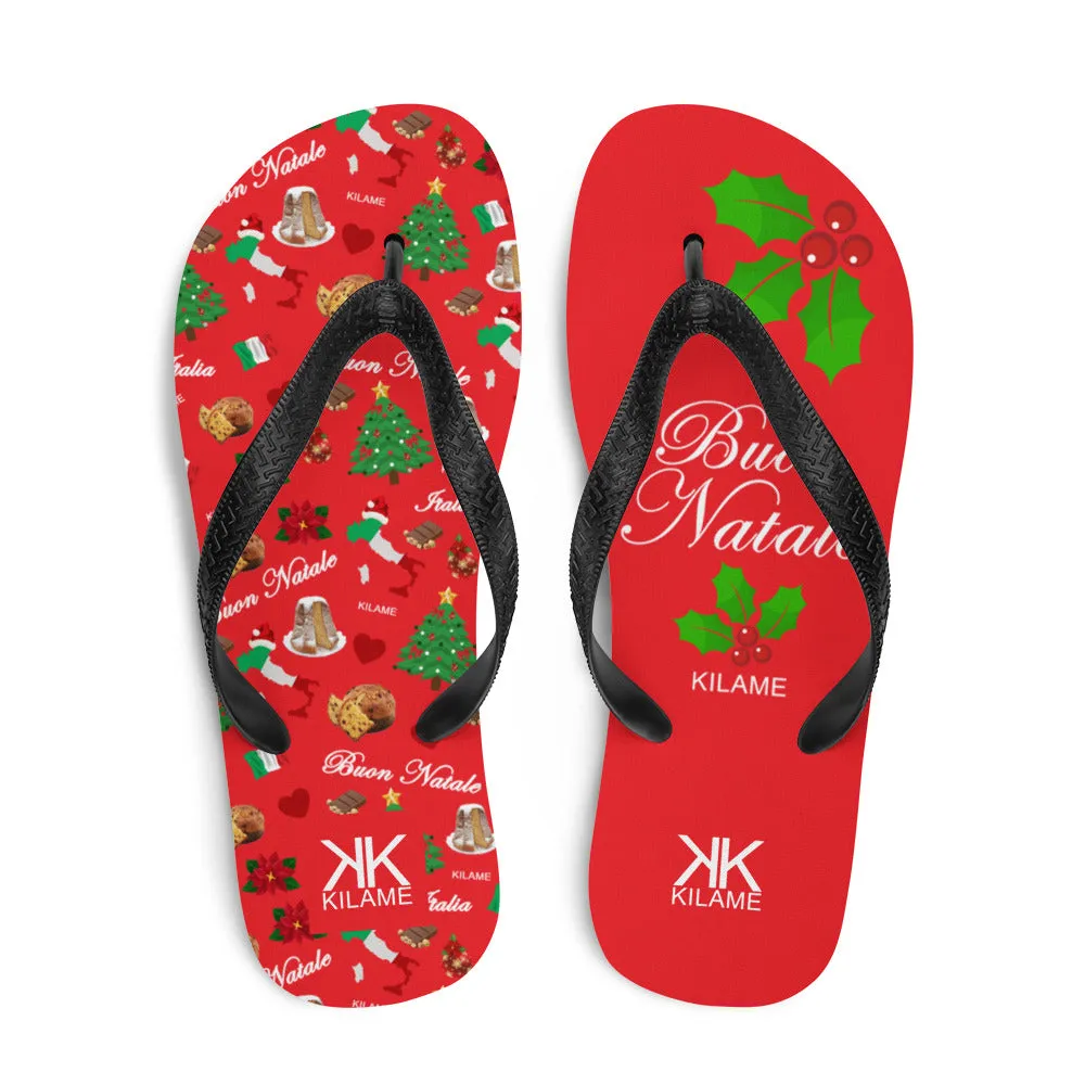 Unisex Flip-Flops 'Buon Natale'