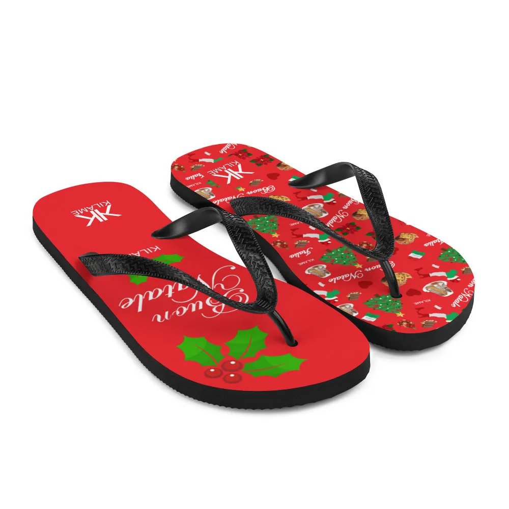Unisex Flip-Flops 'Buon Natale'