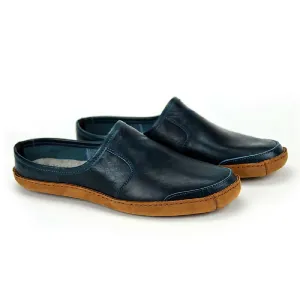 Vermont House Shoes: Mule - Indigo
