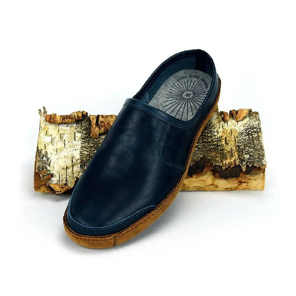 Vermont House Shoes: Mule - Indigo