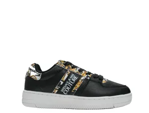 Versace Jeans Women's Black Logo Sneakers 73VA3SJ - 40% OFF