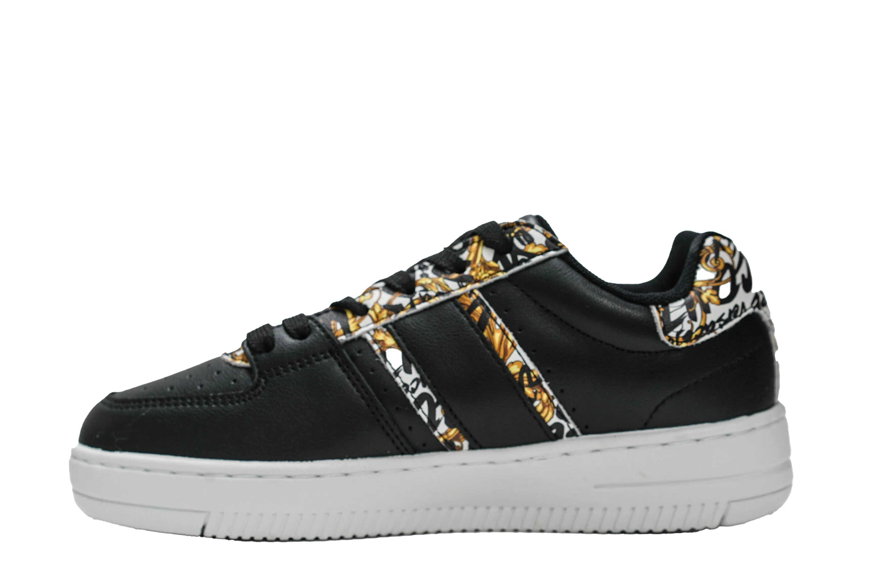 Versace Jeans Women's Black Logo Sneakers 73VA3SJ - 40% OFF