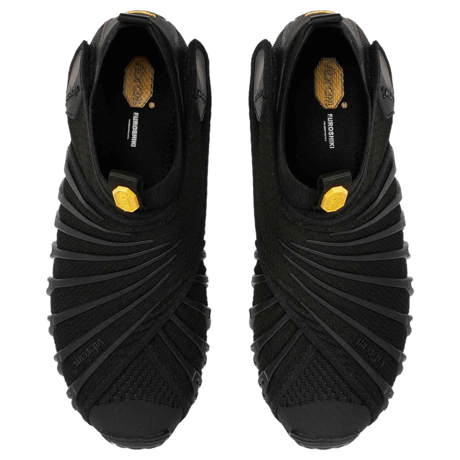 Vibram Men's Furoshiki Knit High Shoes Black