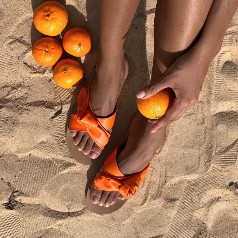 VINCULO TANGERINE SLIPPERS