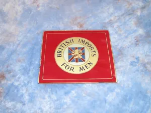 Vintage Advertising Canvas Glass Sign British Imports Rampant Lion