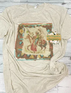 Vintage Framed Indian Chief Tee