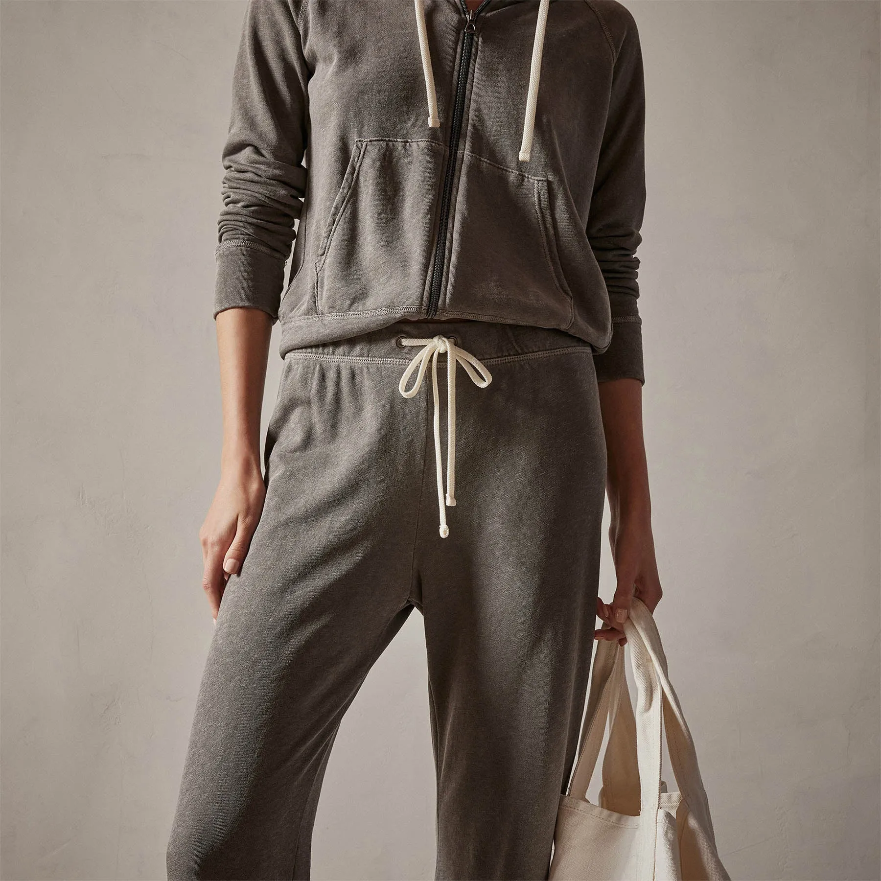 Vintage French Terry Cutoff Sweatpant - Burro Pigment