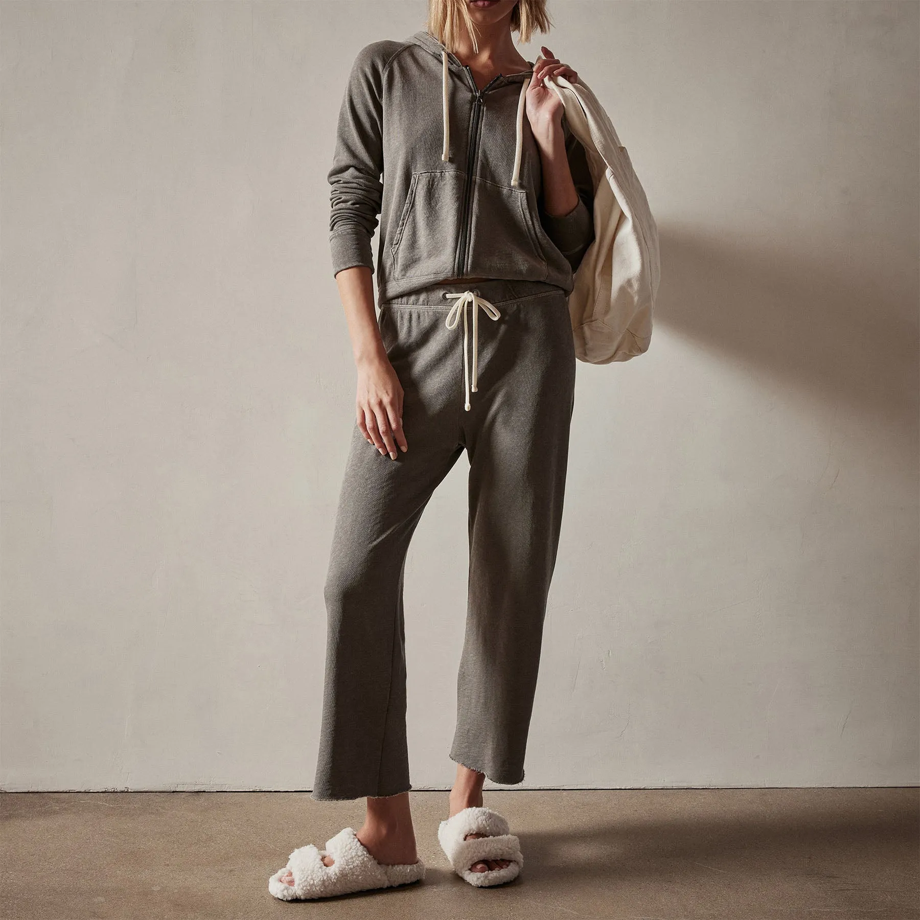 Vintage French Terry Cutoff Sweatpant - Burro Pigment