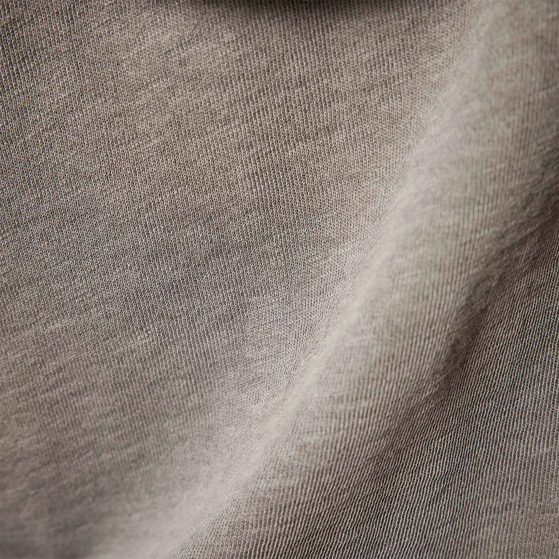 Vintage French Terry Zip Up Hoodie - Burro Pigment
