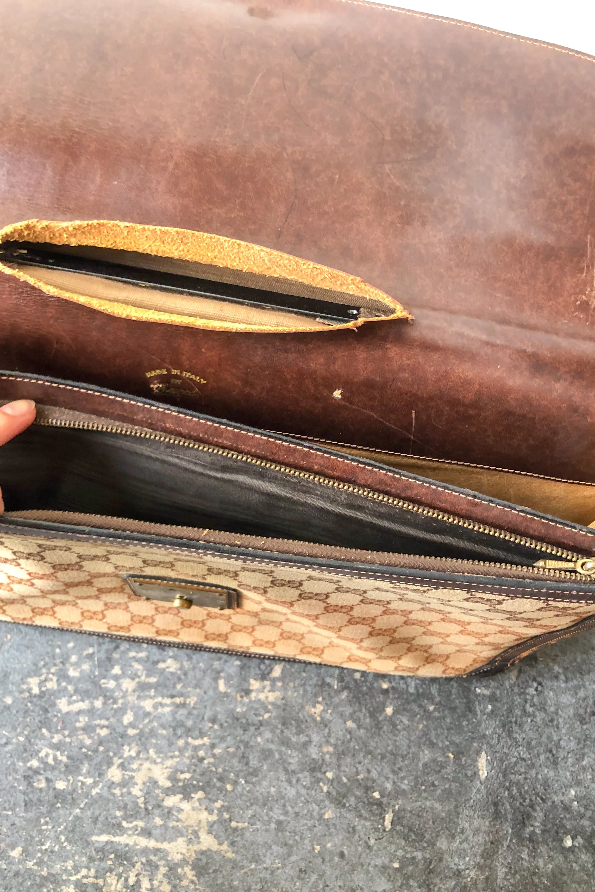 Vintage Gucci Briefcase Attaché Case