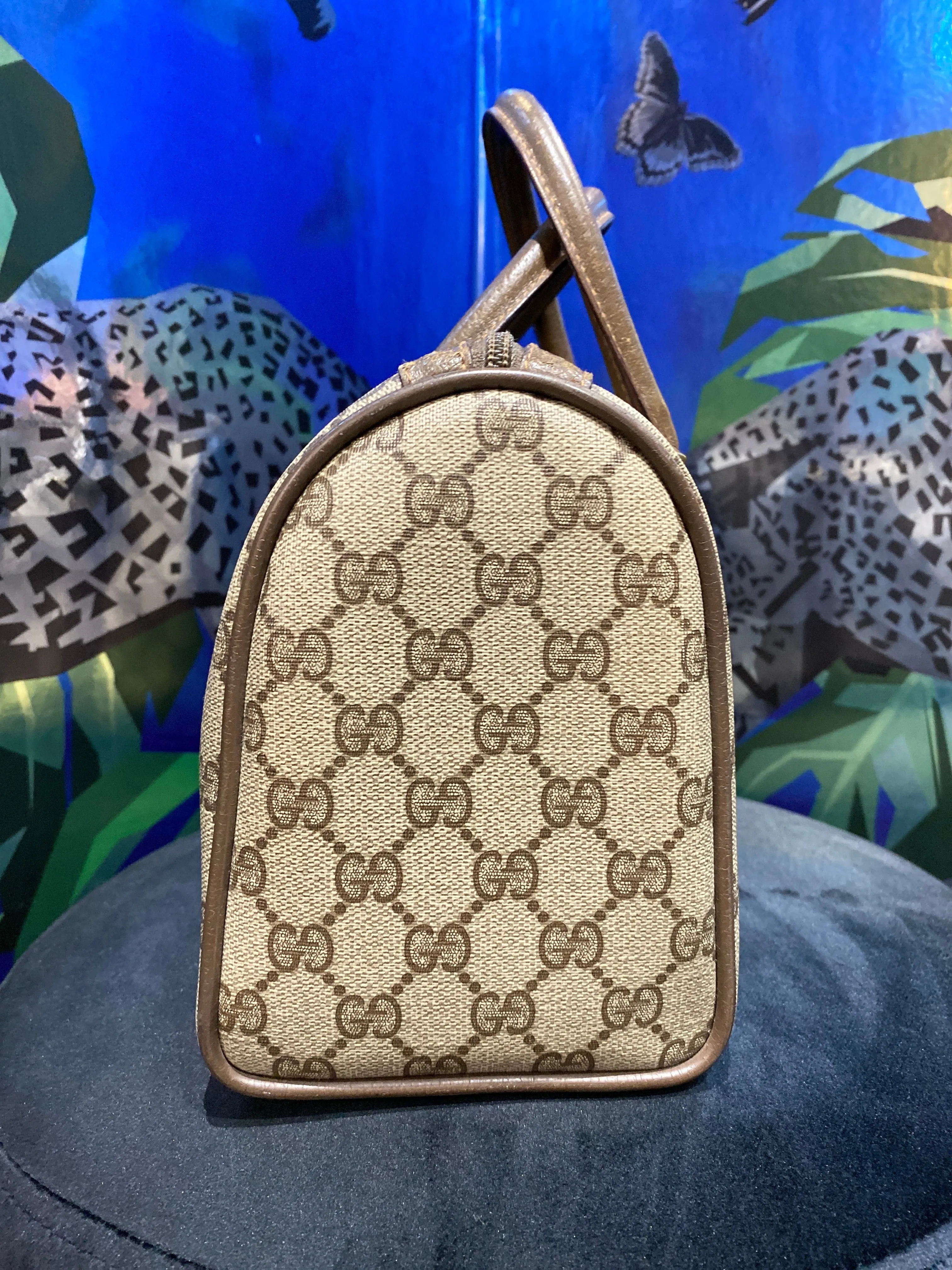 Vintage: Gucci Canvas Monogram Boston Bag
