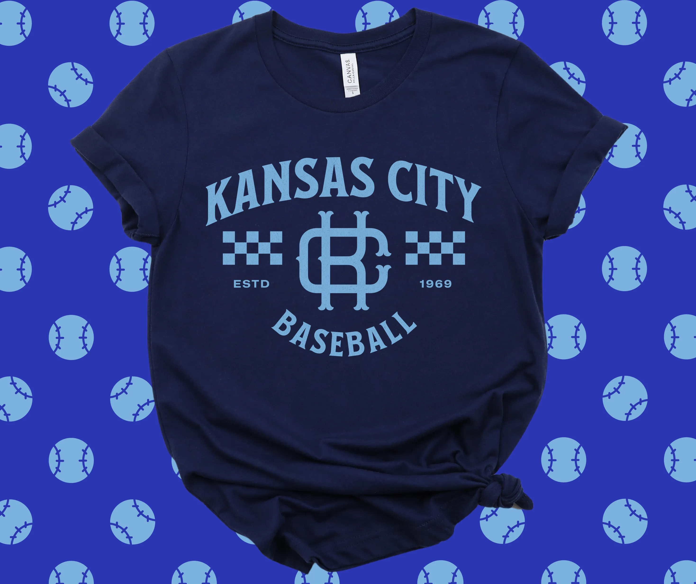 Vintage Kansas City Navy Graphic Tee