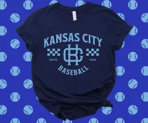 Vintage Kansas City Navy Graphic Tee