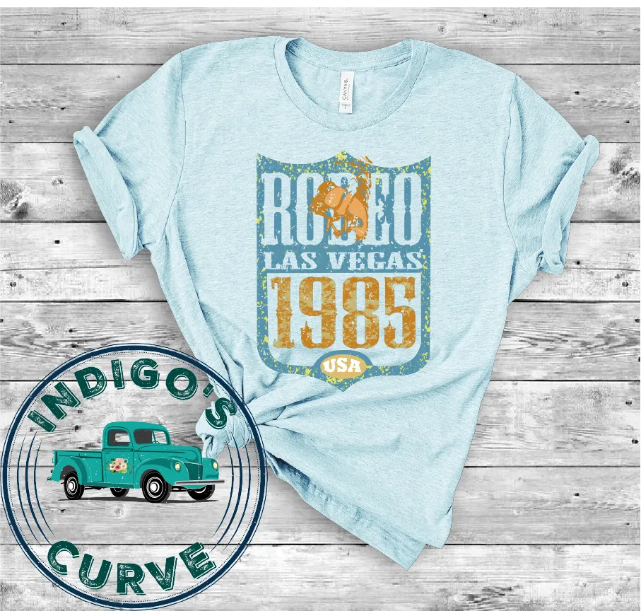 Vintage Rodeo Las Vegas 1985 Bella Canvas 3001 Tee