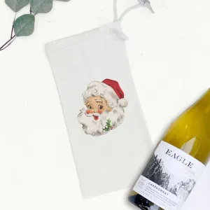 Vintage Santa - Canvas Wine Bag