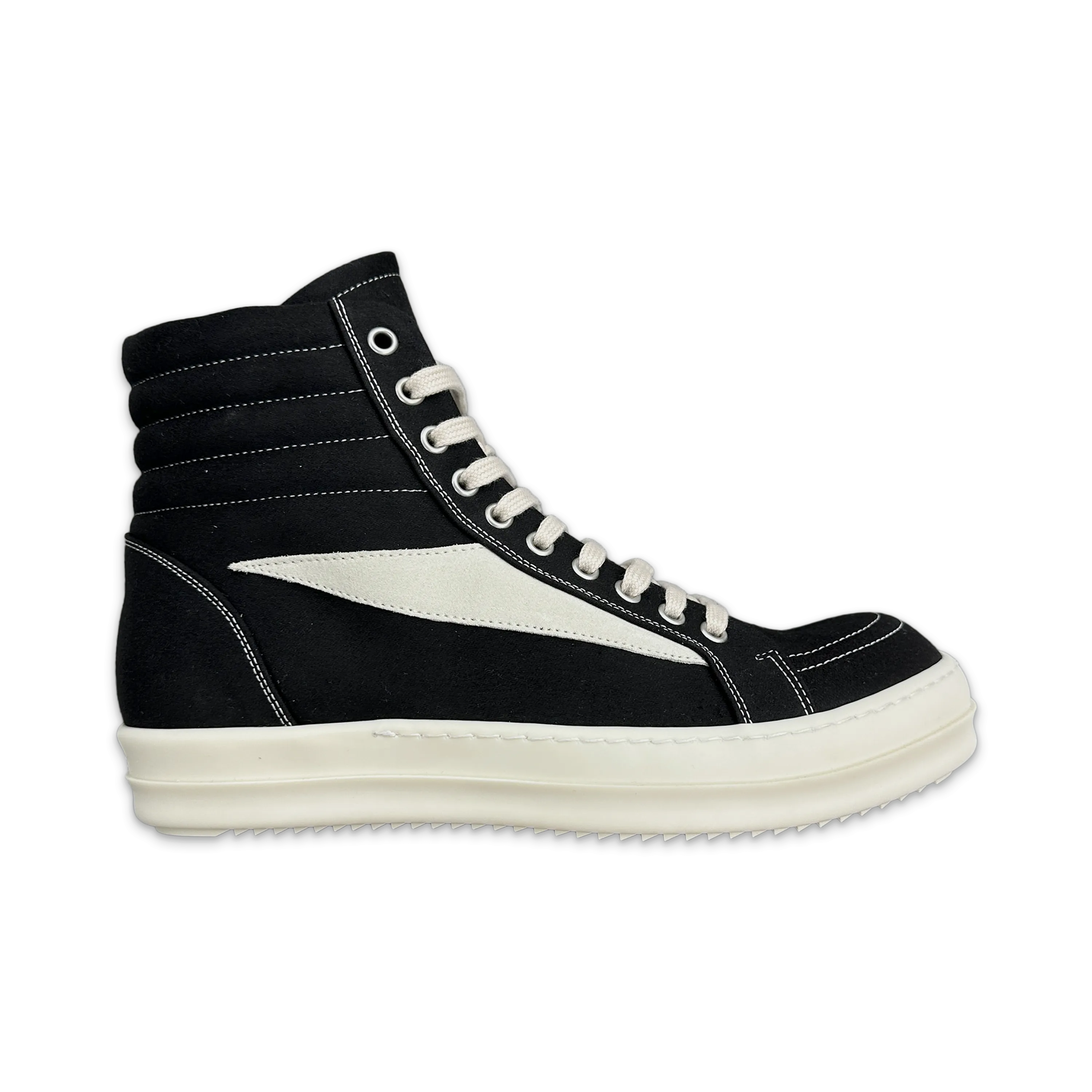 Vintage Sneaks Canvas High "Black Milk"
