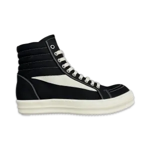 Vintage Sneaks Canvas High "Black Milk"