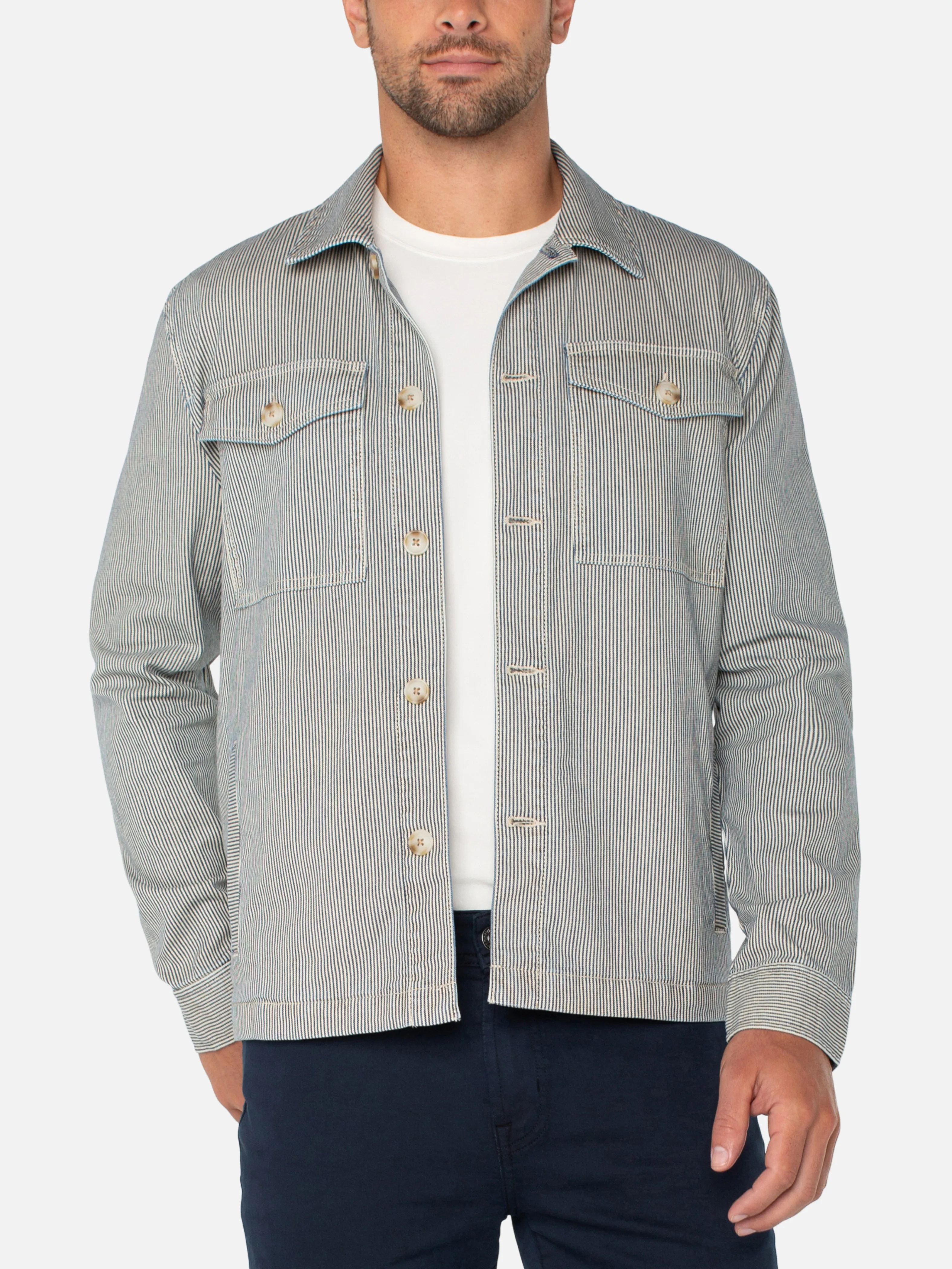 Watch Hill Striped Shirt Jacket