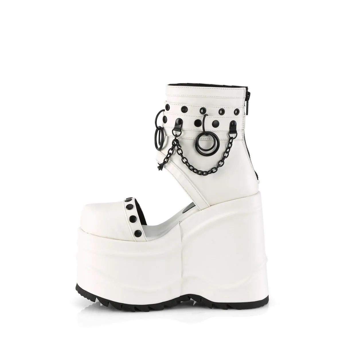 WAVE-22  White Vegan Leather