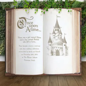 Wedding Book Castle Backdrop